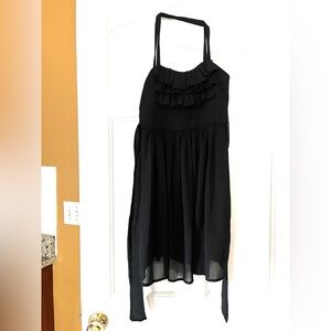 *DONATED 10/7* UO Silence + Noise Black Ruffle Criss Cross Back Mini Dress - XS